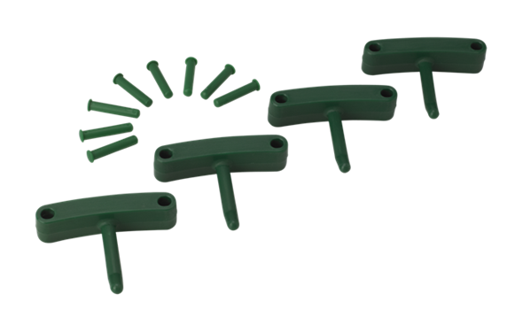 Carlig (4 buc/set) 140 mm, roz - Vikan verde 