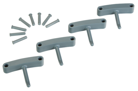Carlig (4 buc/set) 140 mm, roz - Vikan gri 