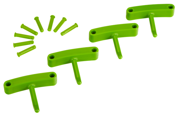 Carlig (4 buc/set) 140 mm, roz - Vikan lime 