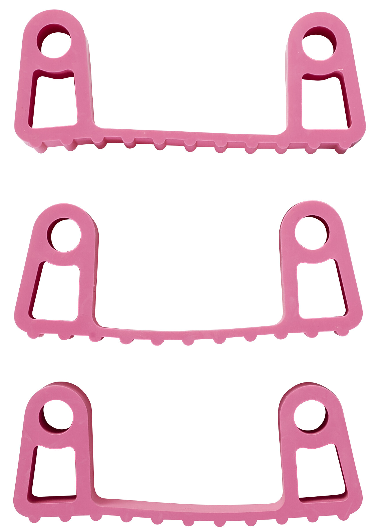 Set 3 cleme din cauciuc pentru suporturile 1011x & 1013x, roz - Vikan roz