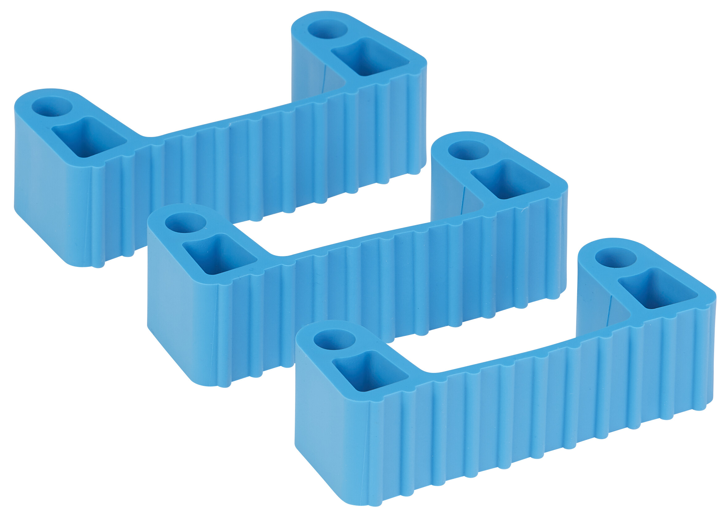 Set 3 cleme din cauciuc pentru suporturile 1011x & 1013x, roz - Vikan albastru 