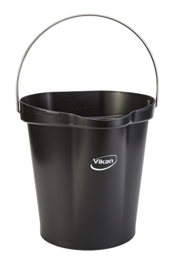 Galeata Hygiene 12 L, roz - Vikan negru 