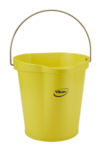Galeata Hygiene 12 L, roz - Vikan galben 