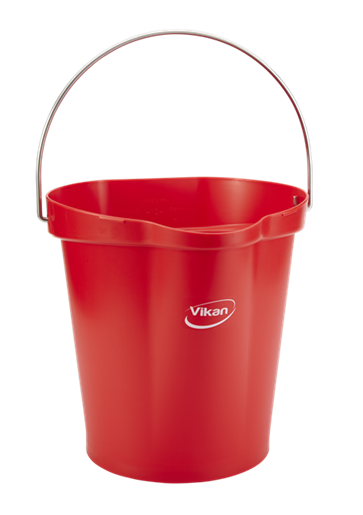 Galeata Hygiene 12 L, roz - Vikan rosu 