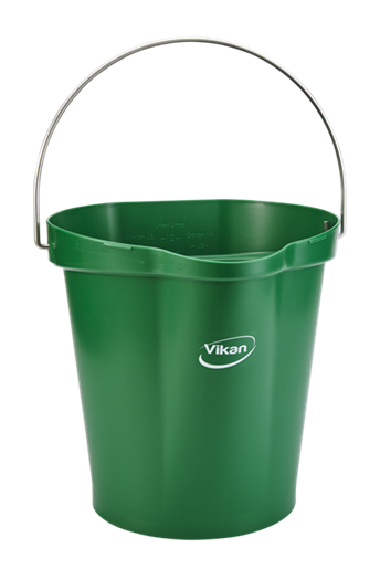 Galeata Hygiene 12 L, roz - Vikan verde 