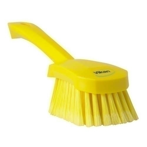 Perie cu maner scurt, peri moi/despicati, 270 mm, verde - Vikan galben 