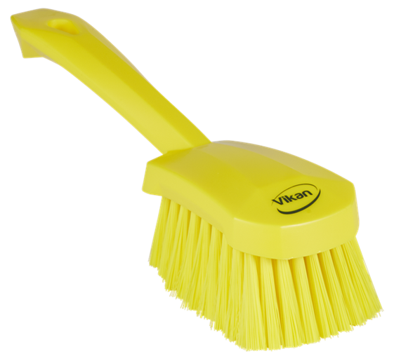 Perie cu maner scurt, peri moi, 270 mm, verde - Vikan galben 