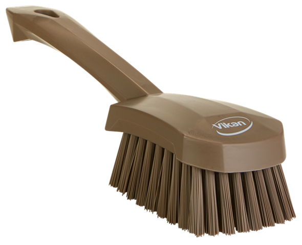 Perie cu maner scurt, peri duri, 270 mm, roz - Vikan maro 