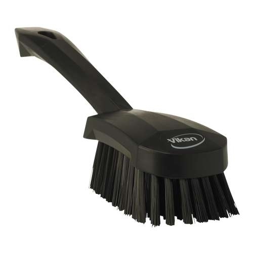 Perie cu maner scurt, peri duri, 270 mm, roz - Vikan negru 