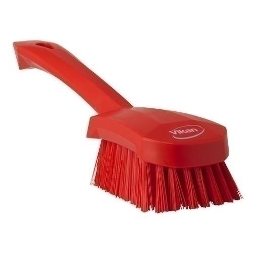 Perie cu maner scurt, peri duri, 270 mm, roz - Vikan rosu 