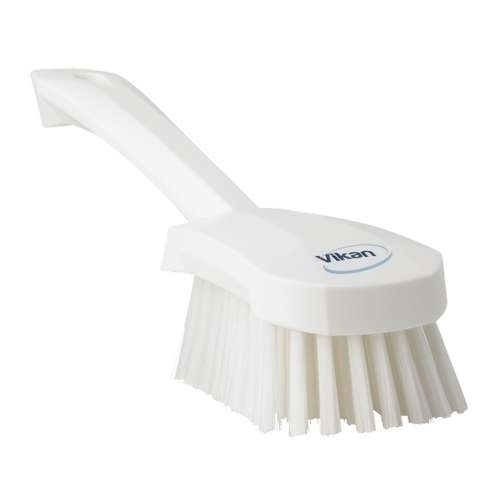 Perie cu maner scurt, peri medii, 270 mm, verde - Vikan alb 