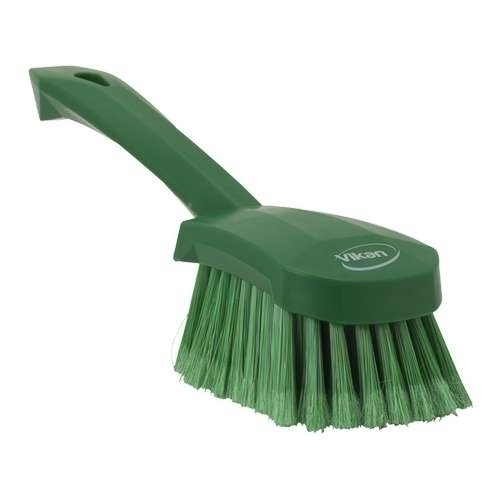 Perie cu maner scurt, peri moi/despicati, 270 mm, verde - Vikan