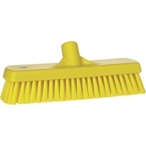 Perie curatare pereti si podele, 305 mm, peri duri, roz - Vikan galben 
