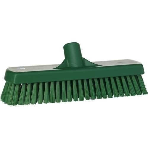 Perie curatare pereti si podele, 305 mm, peri duri, roz - Vikan verde 