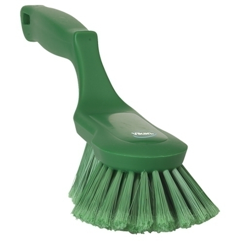 Perie de mana ergonomica, peri moi/despicati, 330 mm, verde - Vikan