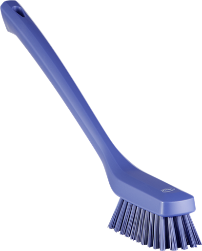 Perie ingusta cu maner lung, 420 mm, peri duri, verde - Vikan violet 