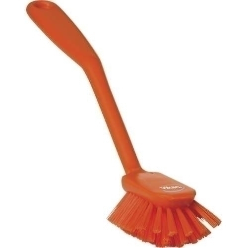 Perie pentru curatat vesela 280 mm, peri medii, roz - Vikan portocalie 
