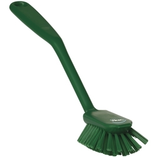 Perie pentru curatat vesela 280 mm, peri medii, roz - Vikan verde 