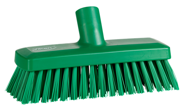 Perie pentru pereti-pardoseli, 225 mm, peri duri, verde - Vikan