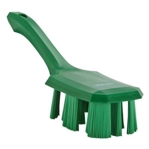 Perie UST cu maner scurt si peri duri 260 mm. roz - Vikan verde 