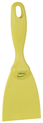 Scraper 75 mm, metal detectabil, verde - Vikan galben 