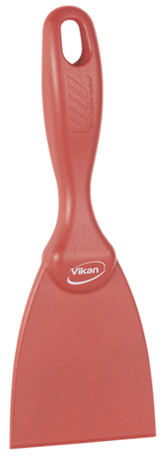 Scraper 75 mm, metal detectabil, verde - Vikan rosu 