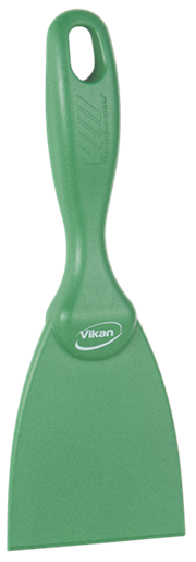 Scraper 75 mm, metal detectabil, verde - Vikan