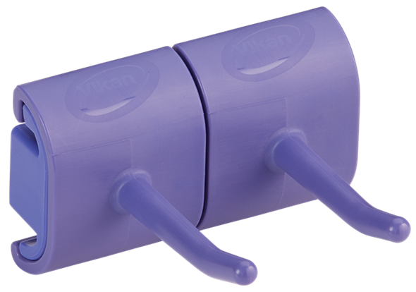 Suport perete (carlig) Hygienic 2 produse 82 mm, roz - Vikan violet 
