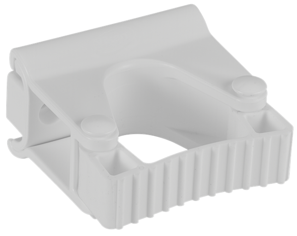 Suport perete (clema cauciuc) Hygienic 1 produs 82 mm, roz - Vikan alb 