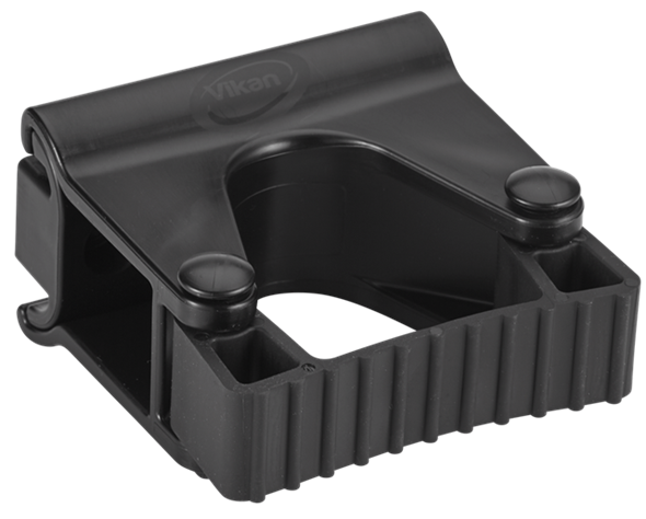 Suport perete (clema cauciuc) Hygienic 1 produs 82 mm, roz - Vikan negru 
