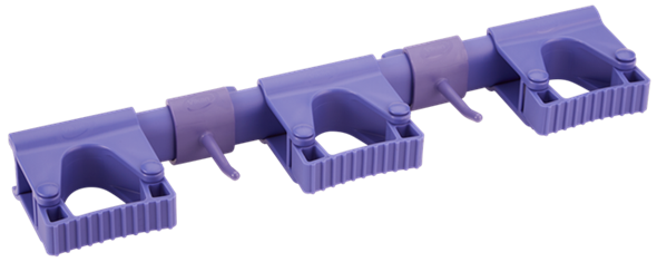Suport perete Hygienic Hi-Flex 3-5 produse 420 mm, roz - Vikan violet 