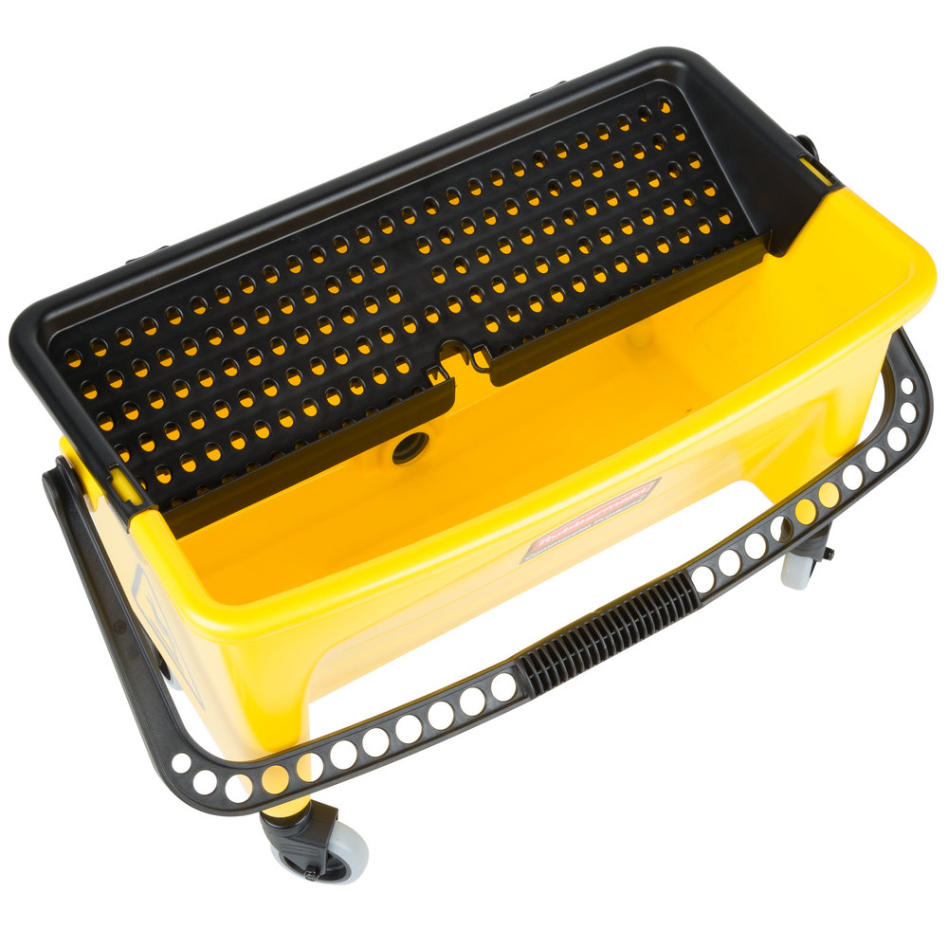 Galeata Hygen cu storcator si roti, galbena - Rubbermaid