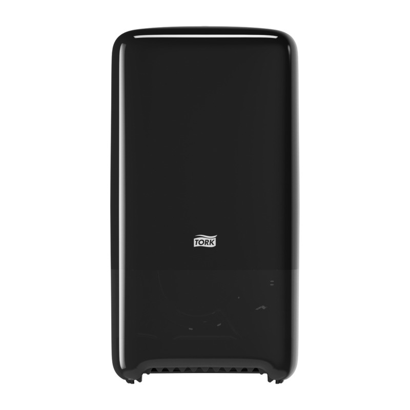 Dispenser hartie igienica rola compacta, negru - Tork Twin Mid-size