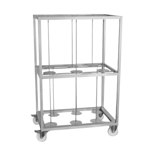 Rastel depozitare rulouri kebab-shaorma DTG, inox - Mohn