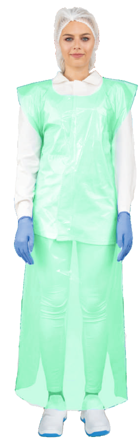 Sort lung din polietilena 110x150 cm, 40 microni, verde (42 buc/rola) - Global Food