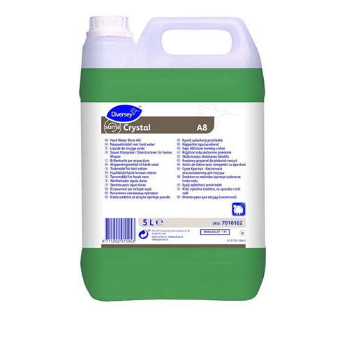 Aditiv lichid acid de clătire - Suma Crystal A8 2x5L - Diversey 