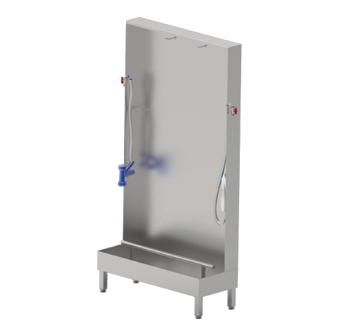 Statie igienizare incaltaminte-sorturi, inox - AWE