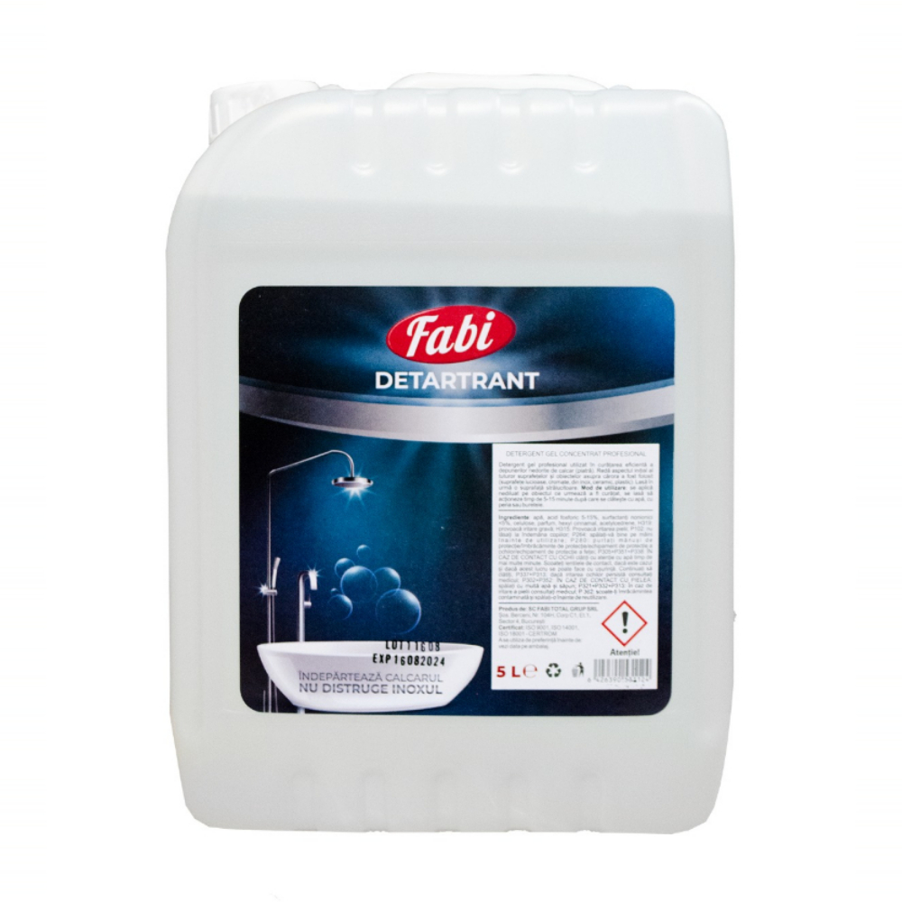 Detartrant toaleta si obiecte sanitare, 5 L - Fabi