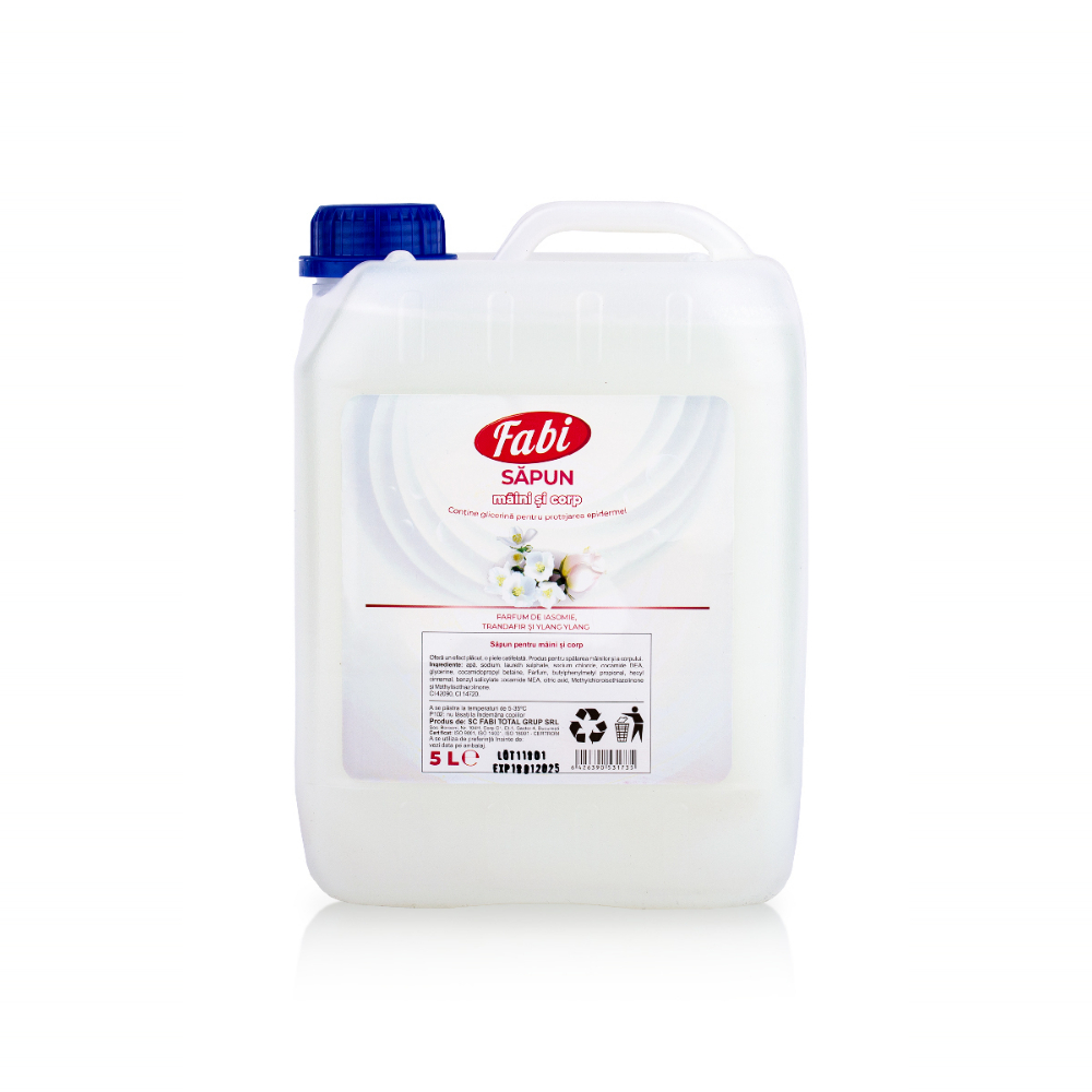 Sapun lichid alb, 5 L - Fabi