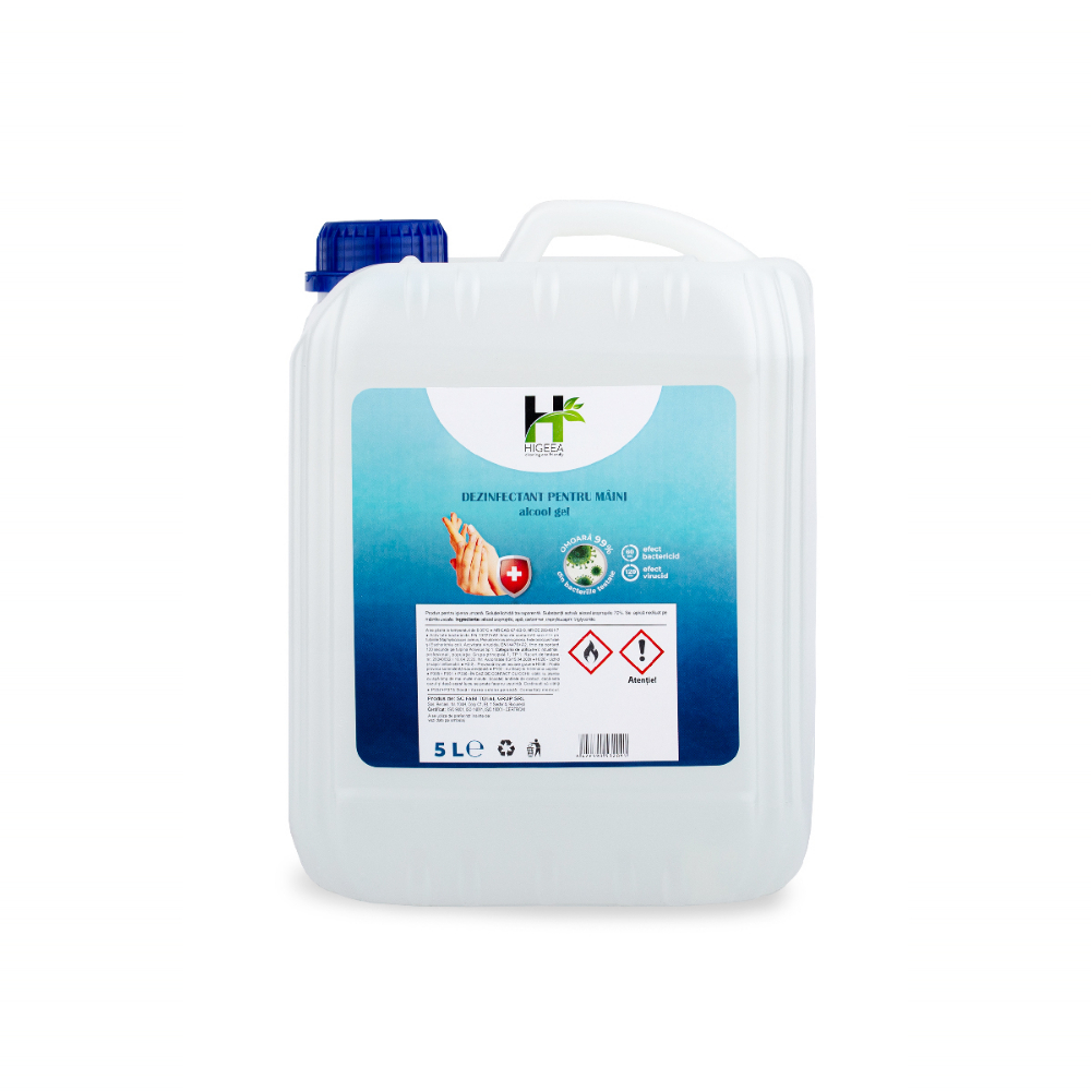 Dezinfectant pentru maini pe baza de alcool, 5 L - Higeea