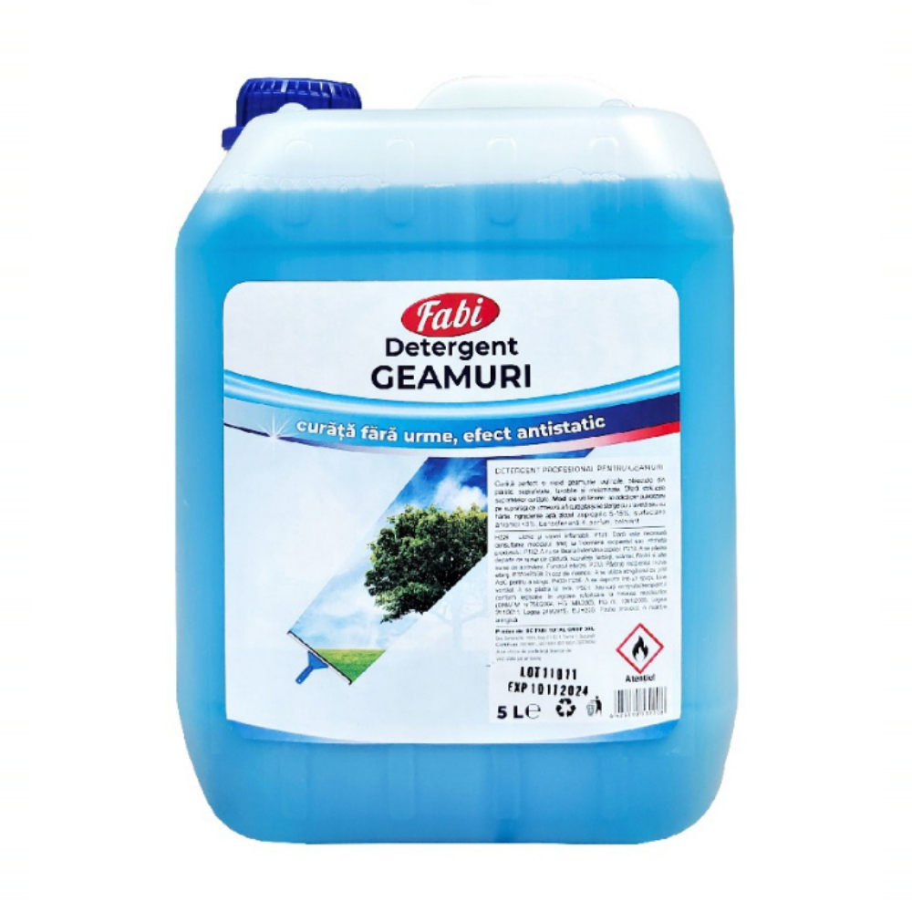Solutie pentru curatat geamuri, 5 L - Fabi