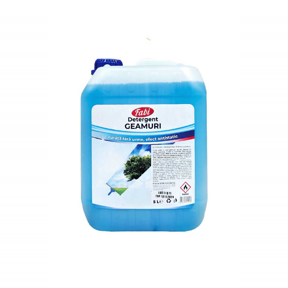 Solutie pentru curatat geamuri, 5 L - Fabi