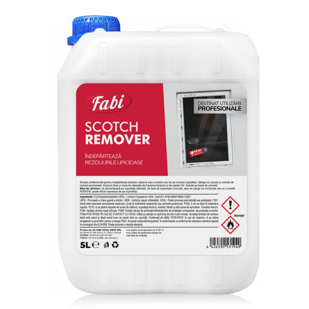 Spray pentru indepartarea urmelor de adeziv, 5 L - Fabi