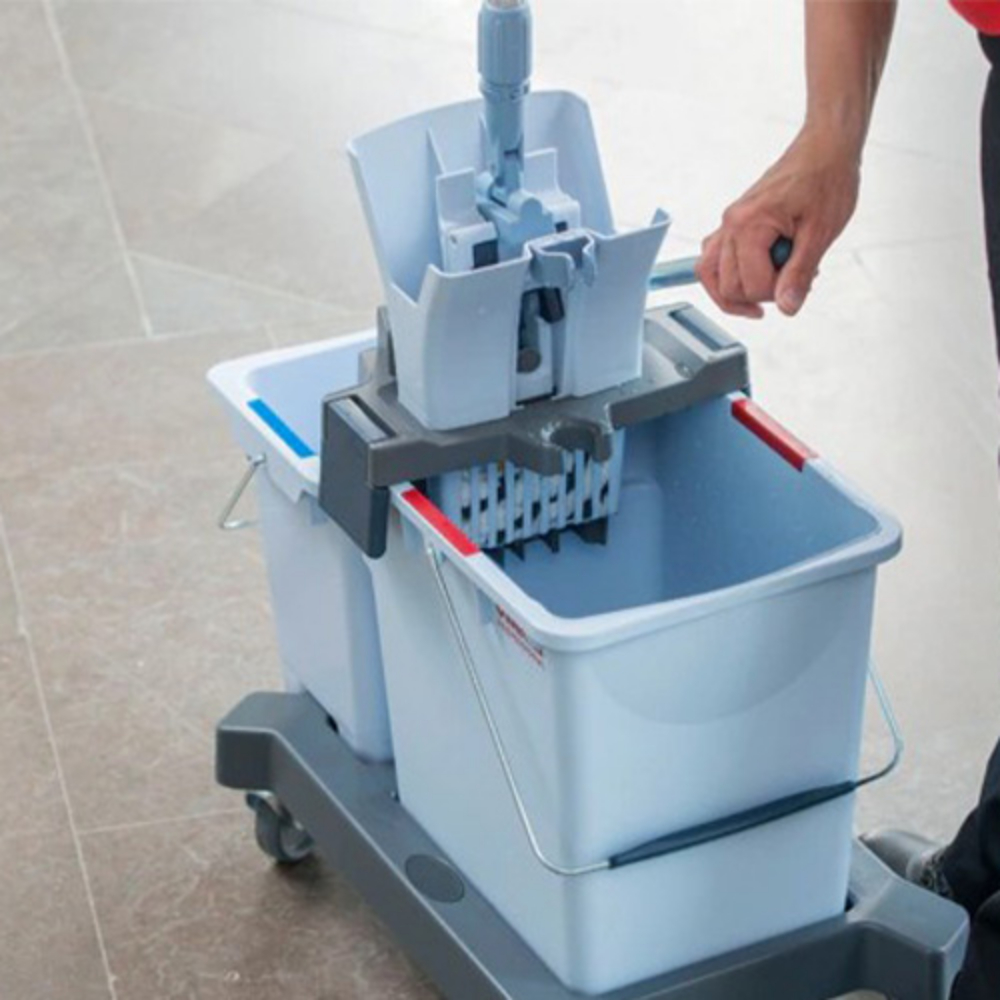 Kit carucior UltraSpeed PRO cu doua galeti 25l/6l si presa verticala - Vileda Professional