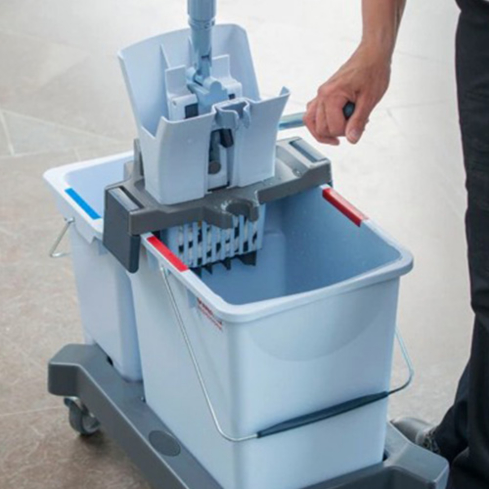 Kit carucior UltraSpeed PRO cu doua galeti 25l/6l si presa verticala - Vileda Professional