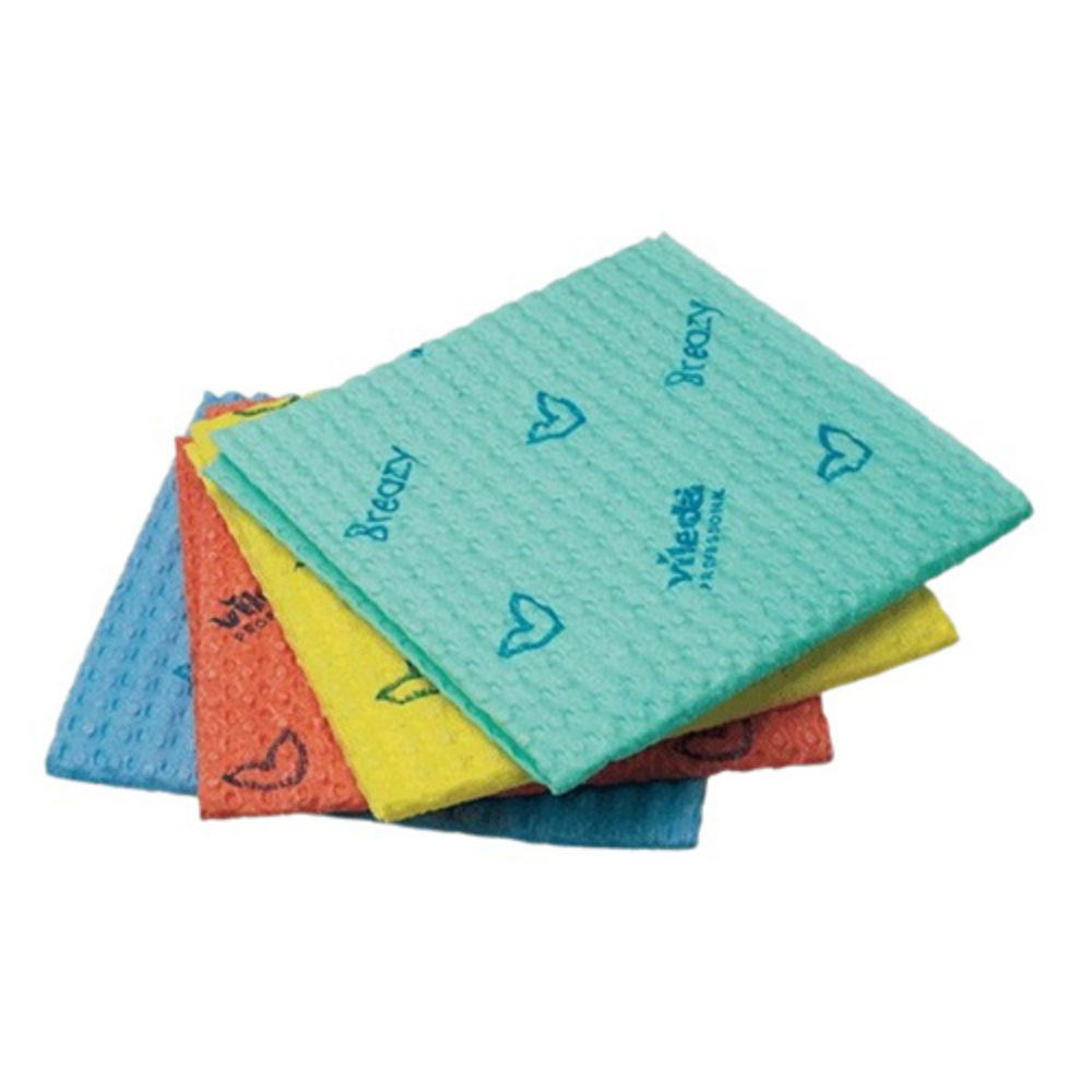 Laveta uz general Breazy 35 x 35 cm (25buc/set) - Vileda Professional verde 