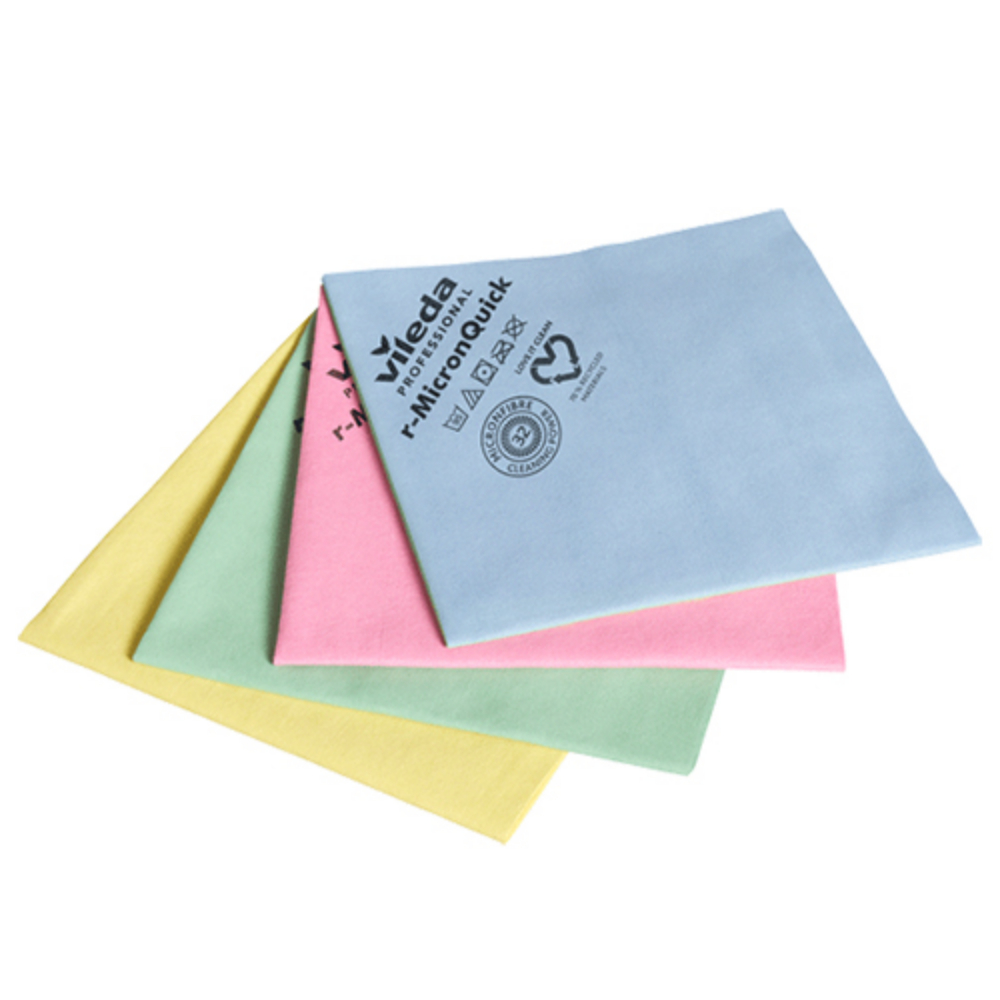 Laveta microfibra r-MicronQuick, 40 x 38 cm - Vileda Professional galben 