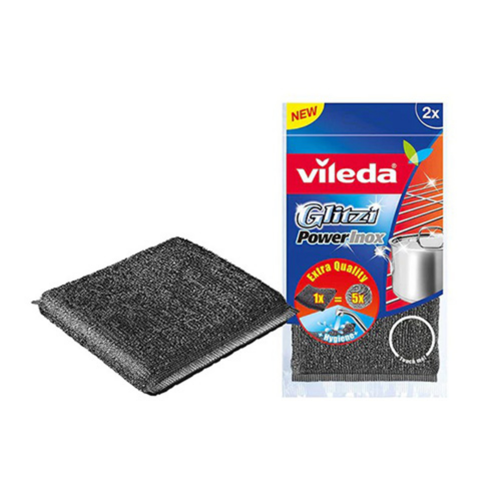 Set bureti inox, 10,5 x 10 cm, (4 bucati/set) - Vileda Professional
