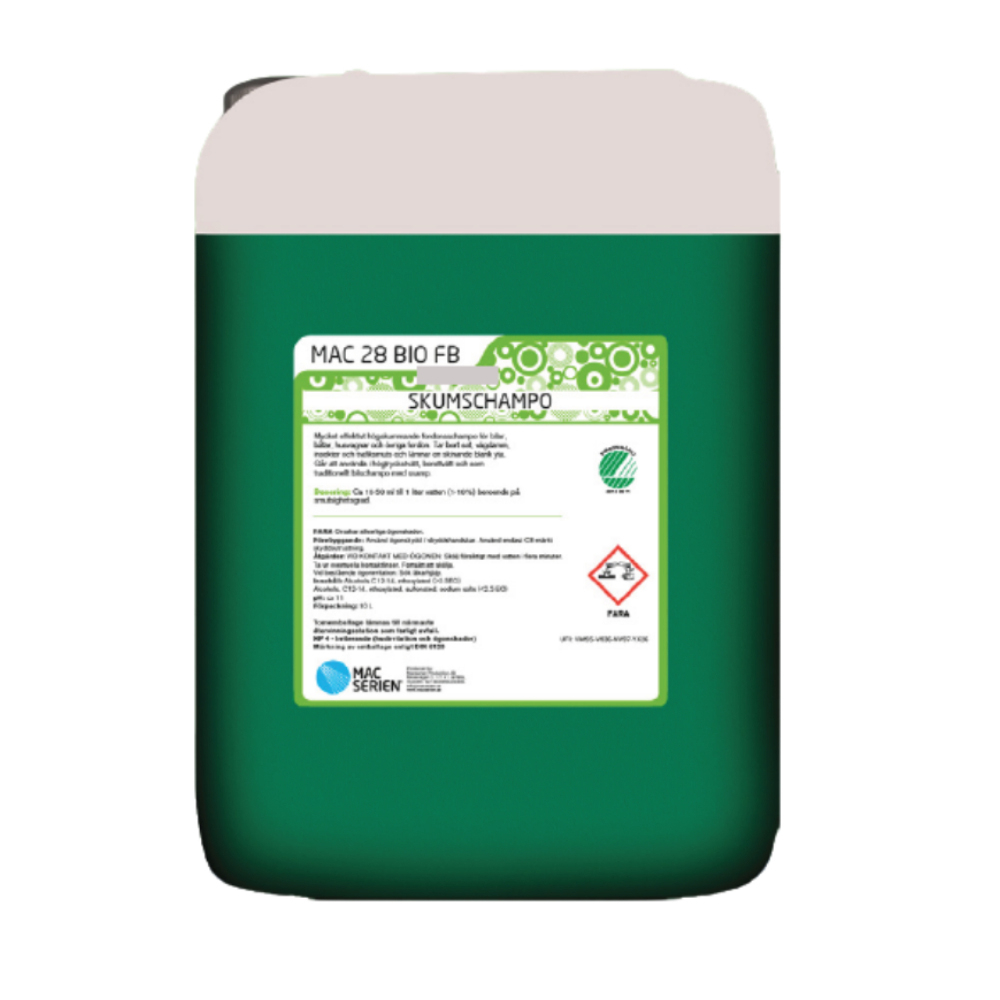 Sampon/spuma activa MAC 282 BIO, can. 20 L - MacSerien