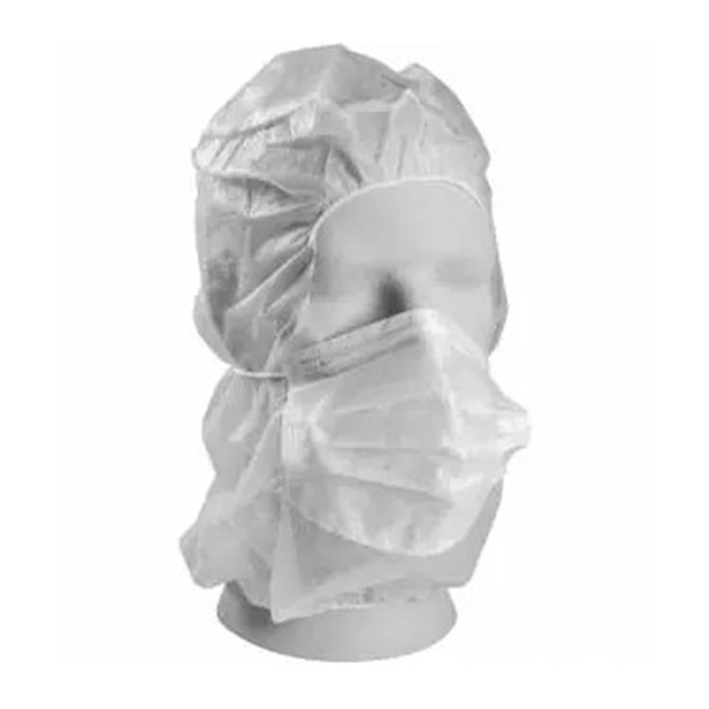 Capelina tip astronaut cu masca, alba (100 buc/set) - Abena